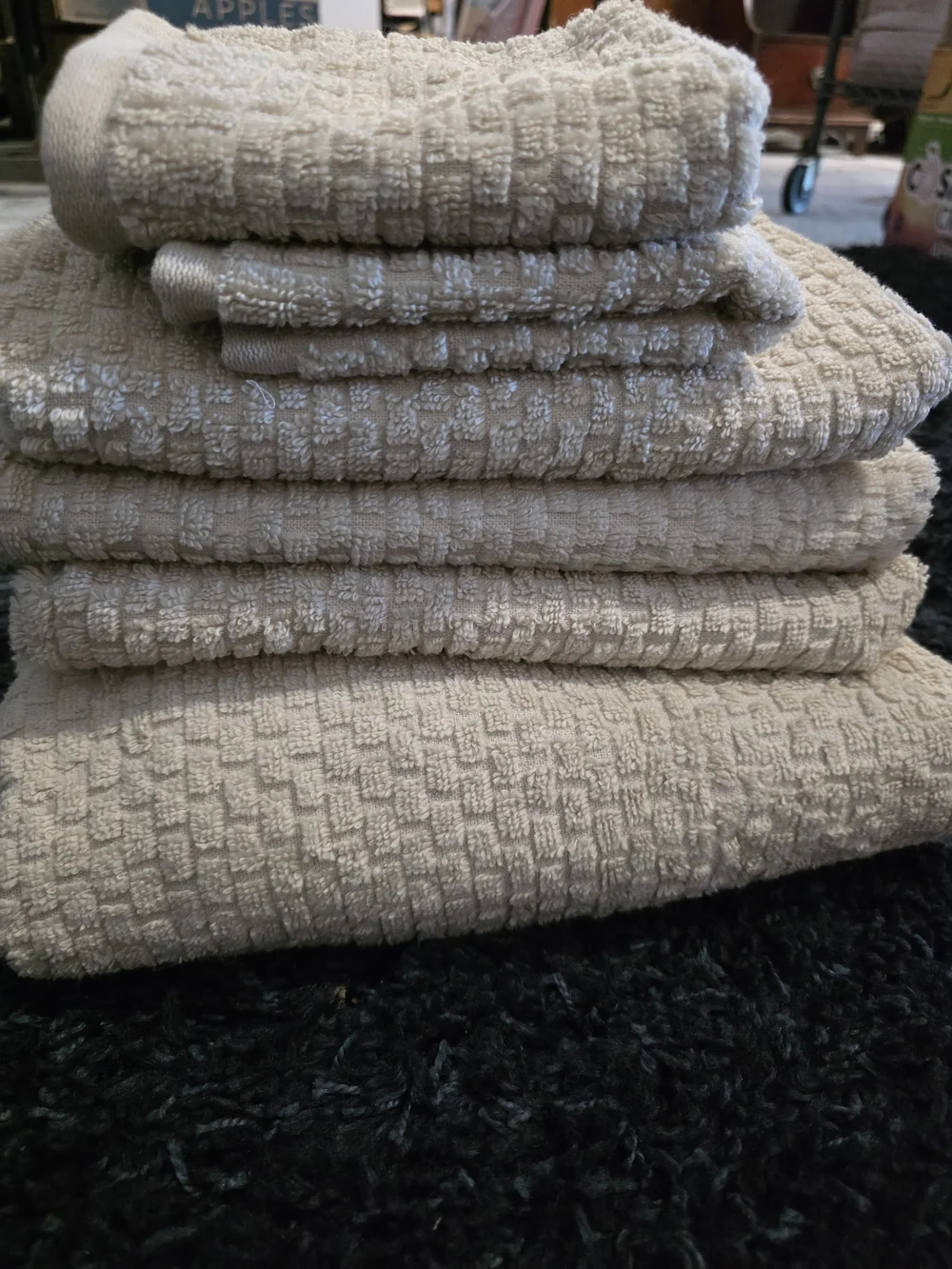 Welspun HygroCotton 6-Piece Towel Set Tan Beige